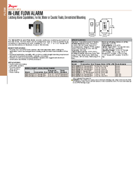 Thumbnail of document Data Sheet - HFO In-Line Flow Alarms